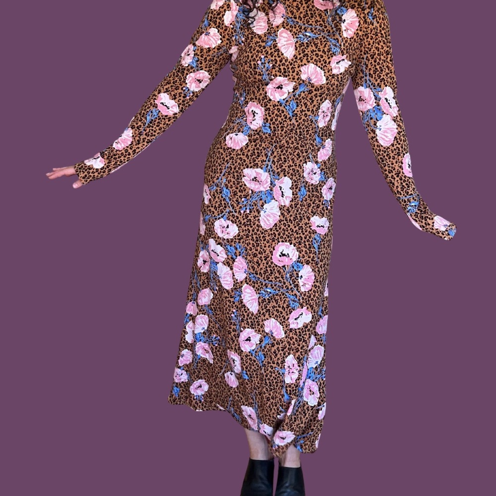 Free People Leopard Print Maxi Dress